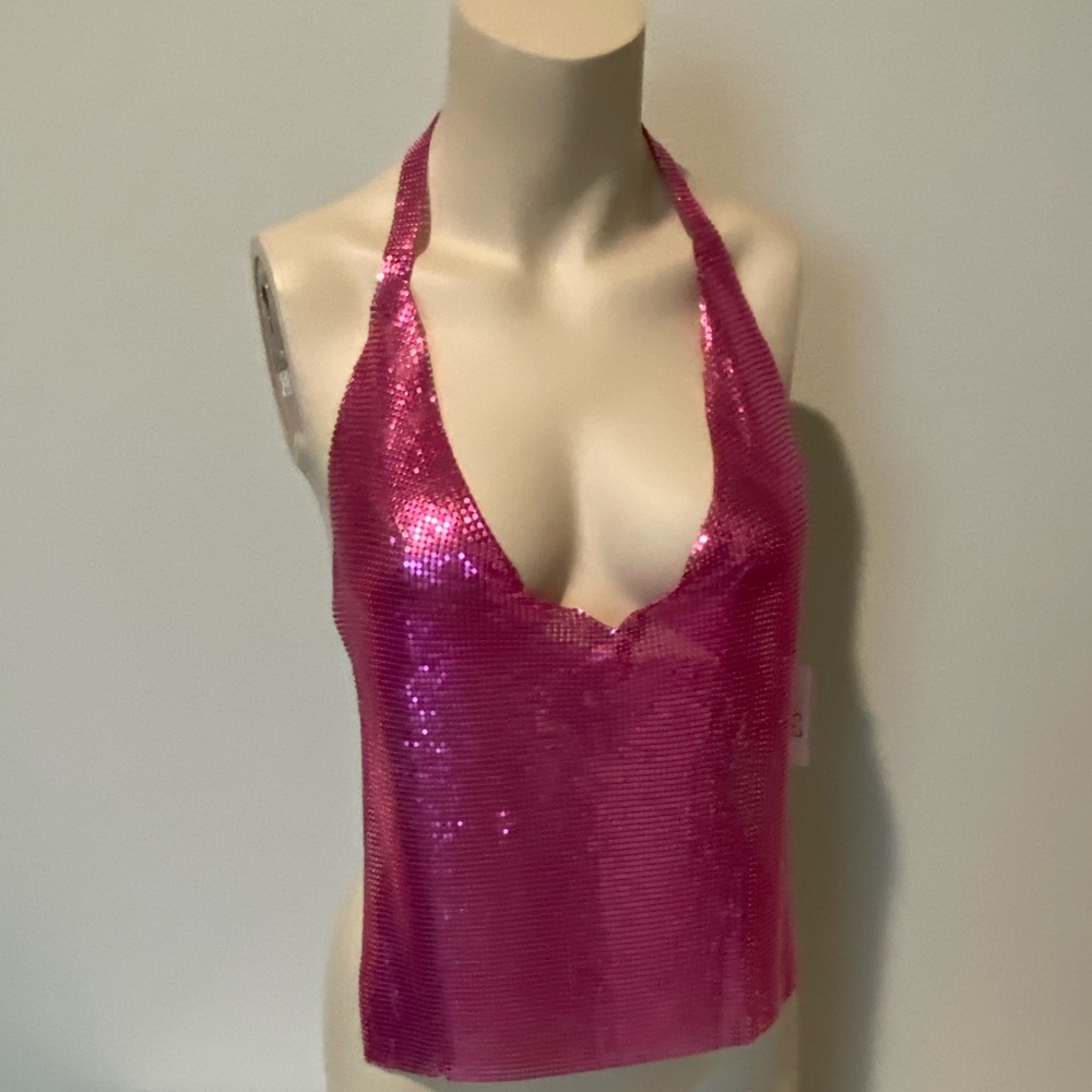 Sequin Halter Top
